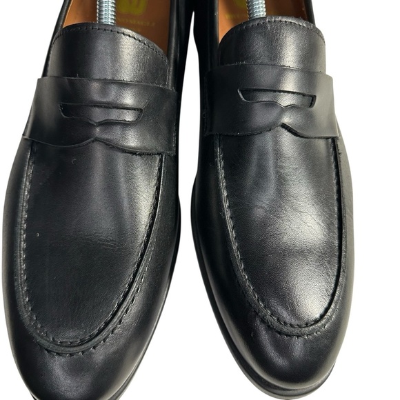 Bruno Magli Men\'s Black Leather Ricci Penny Loafer. Sz: 9 main image 12